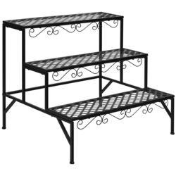 Etajera pentru flori Costway GT3527 (Black) Thumb
