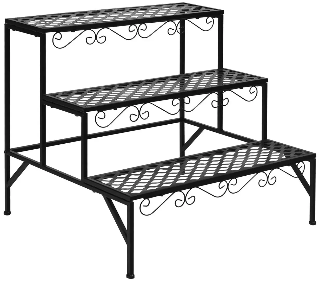 Etajera pentru flori Costway GT3527 (Black) - 4