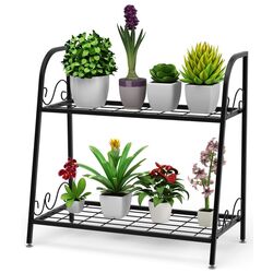 Etajera pentru flori Costway GT3532 (Black) Thumb