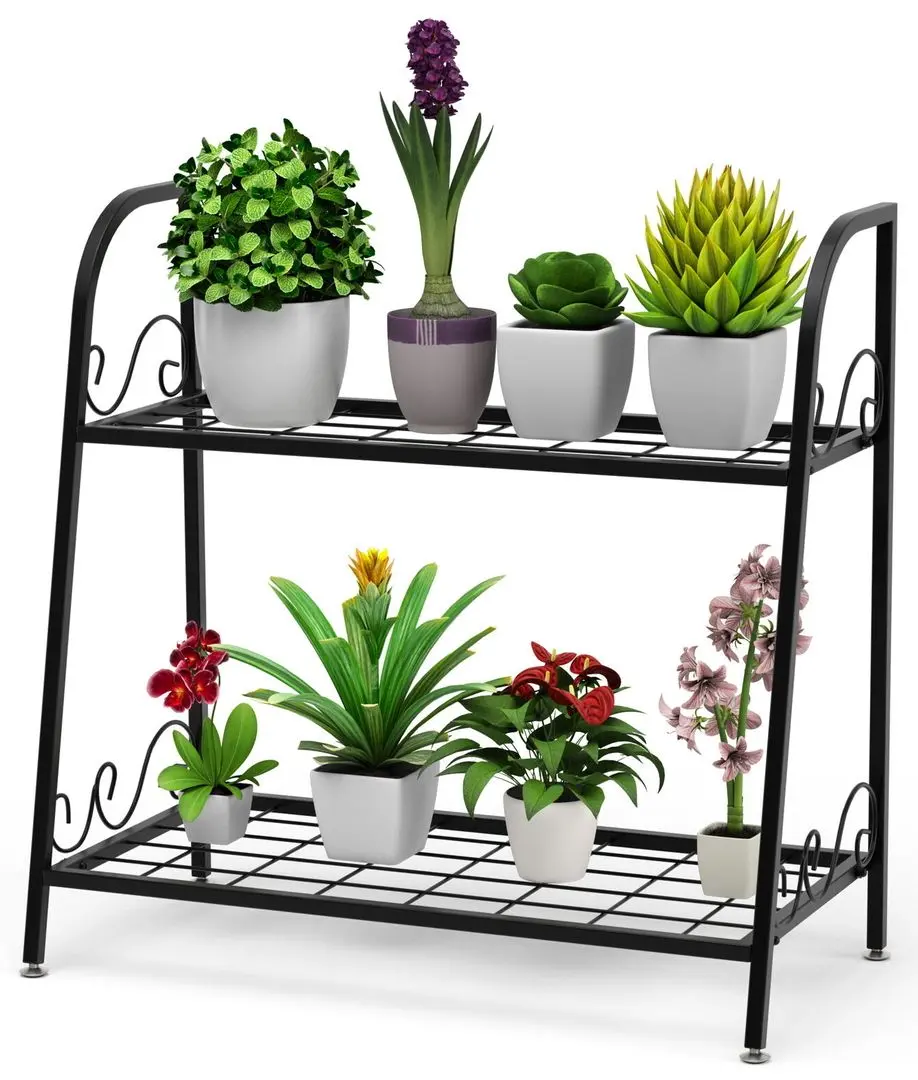 Etajera pentru flori Costway GT3532 (Black) - 4