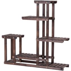 Стеллаж для цветов Costway GT3542 (Dark Brown) Thumb
