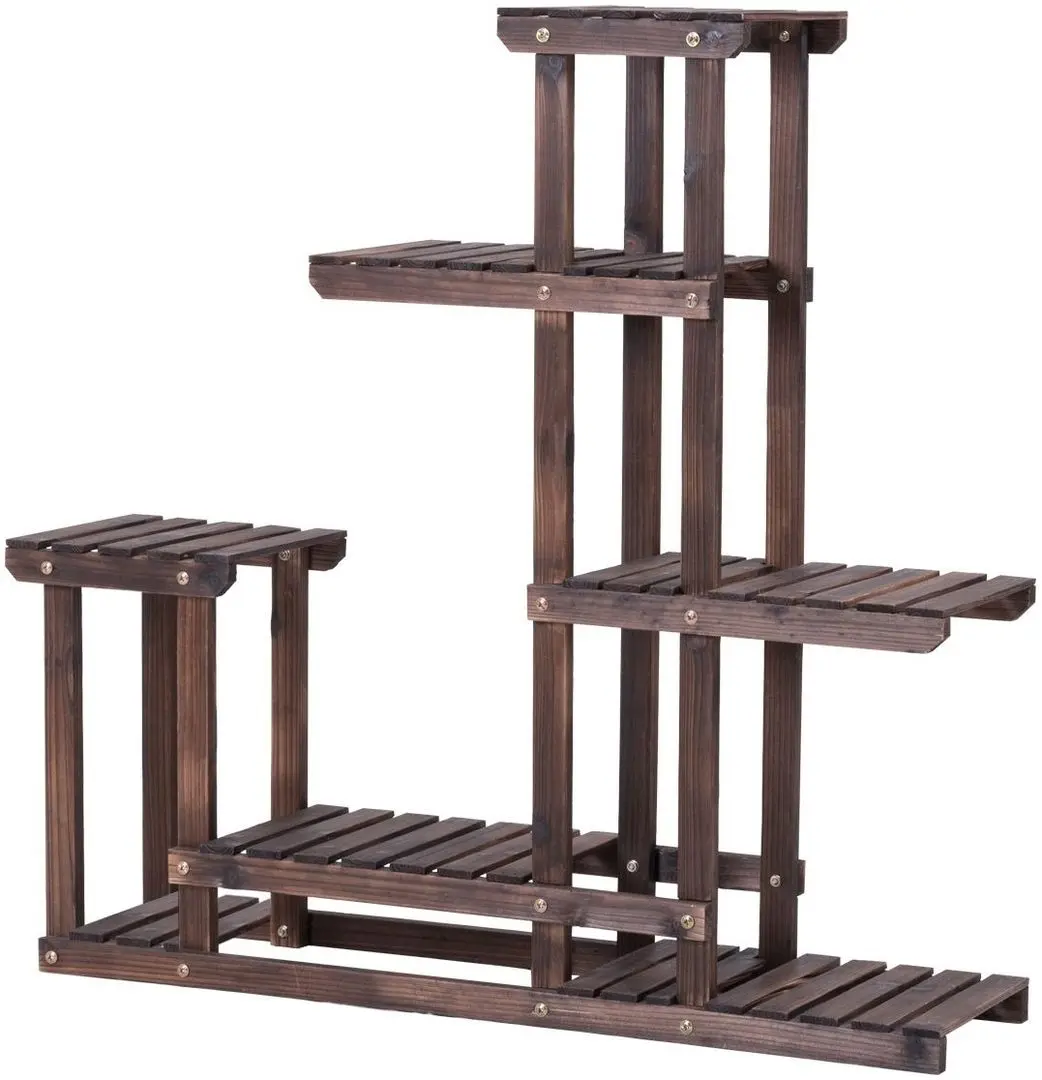 Стеллаж для цветов Costway GT3542 (Dark Brown) - 2