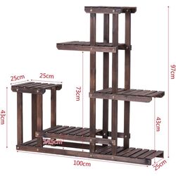 Стеллаж для цветов Costway GT3542 (Dark Brown) Thumb