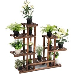 Etajera pentru flori Costway GT3559 (Dark Brown) Thumb