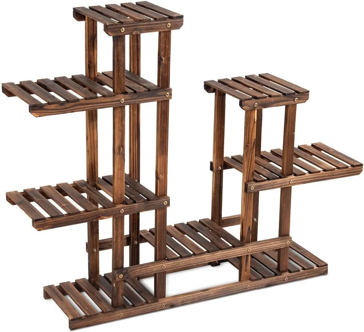 Etajera pentru flori Costway GT3559 (Dark Brown)