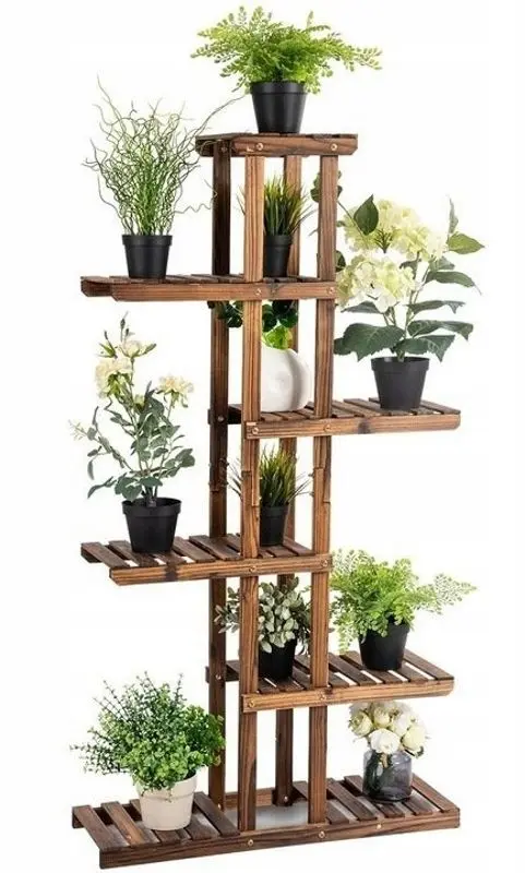 Стеллаж для цветов Costway GT3560 (Brown)