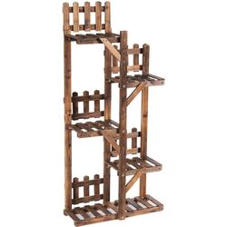 Стеллаж для цветов Costway GT3565 (Dark Brown) Thumb