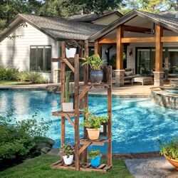 Стеллаж для цветов Costway GT3565 (Dark Brown) Thumb