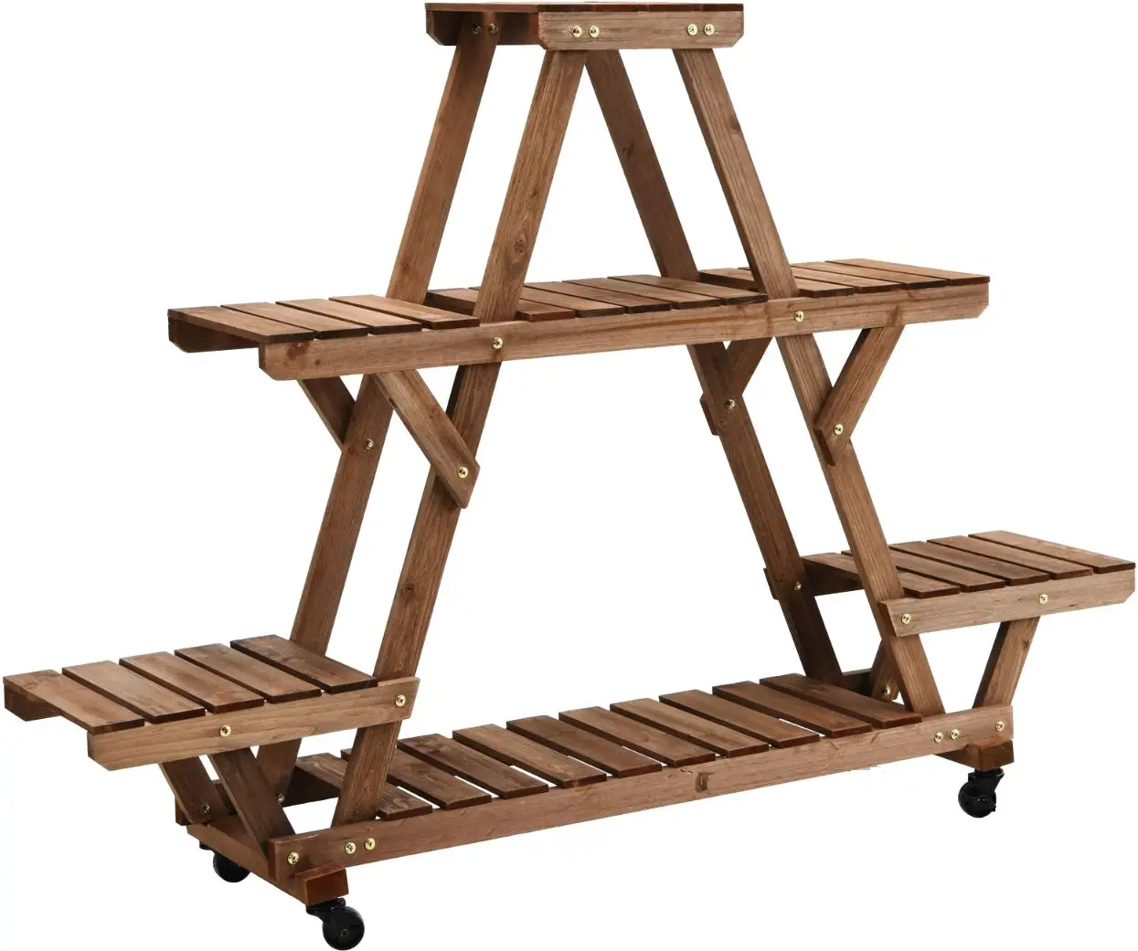 Etajera pentru flori Costway GT3584 (Brown)