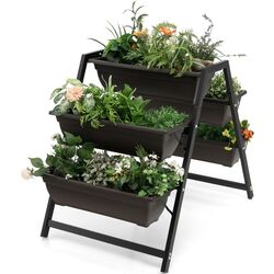 Etajera pentru flori Costway GT3904 (Brown/Black) Thumb