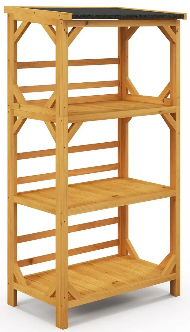 Etajera pentru flori Costway GT3910NA (Wood) - 3