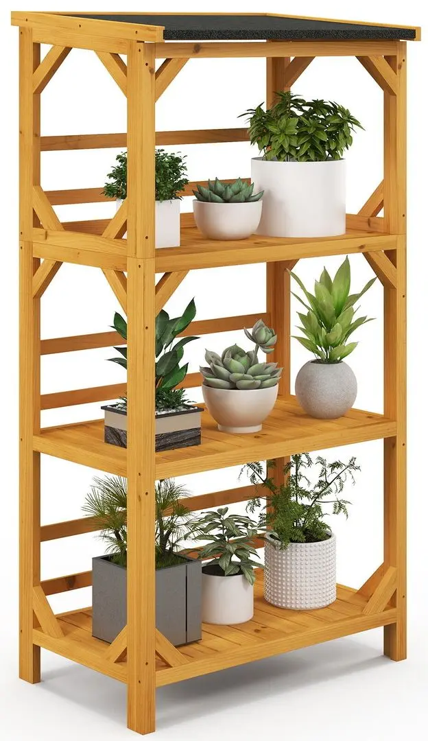 Etajera pentru flori Costway GT3910NA (Wood) - 4