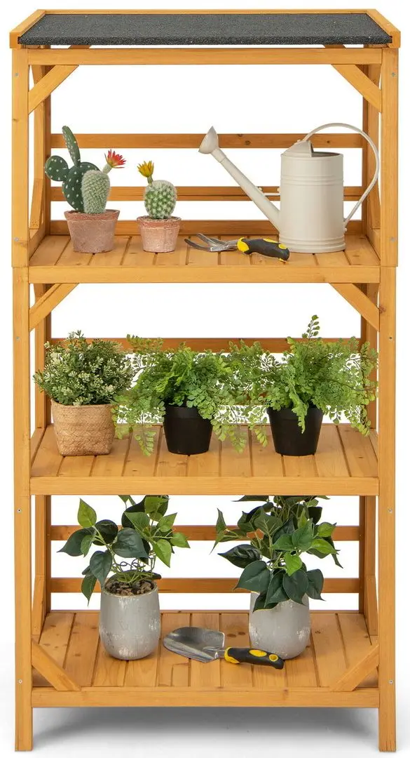 Etajera pentru flori Costway GT3910NA (Wood) - 5