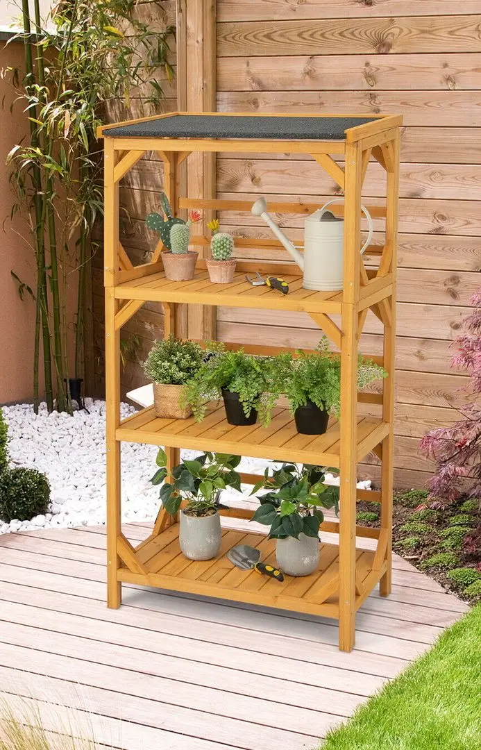 Etajera pentru flori Costway GT3910NA (Wood)