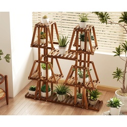 Etajera pentru flori Costway GT4114 (Brown) Thumb