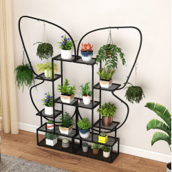 Etajera pentru flori Costway GT4315DK (Black)