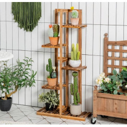 Etajera pentru flori Costway GT4450 (Natural)