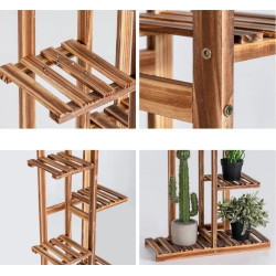 Etajera pentru flori Costway GT4450 (Natural) Thumb