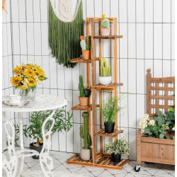 Etajera pentru flori Costway GT4451 (Natural) Thumb