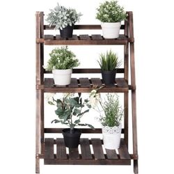 Стеллаж для цветов Costway HW66240 (Brown) Thumb