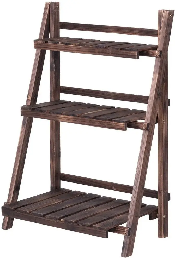 Стеллаж для цветов Costway HW66240 (Brown)