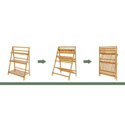 Etajera pentru flori Costway HZ10037NA (Bamboo) Thumb