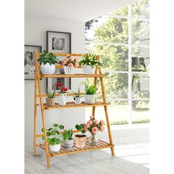 Etajera pentru flori Costway HZ10037NA (Bamboo) Thumb