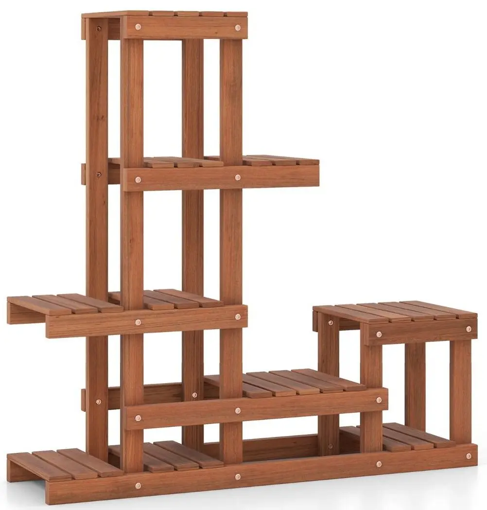 Стеллаж для цветов Costway HZ10161 (Natural)