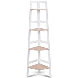 Etajera pentru flori Costway JV10626WH (White/Sonoma Oak)