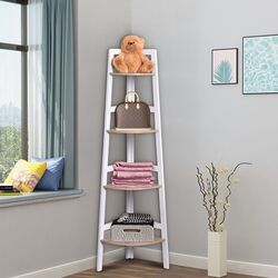 Etajera pentru flori Costway JV10626WH (White/Sonoma Oak) Thumb