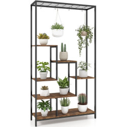 Etajera pentru flori Costway JV11392CF (Rustic Brown) Thumb