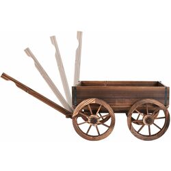 Тележка-кашпо Costway OP3045 (Brown) Thumb