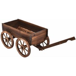 Jardiniera cu cărucior Costway OP3045 (Brown)