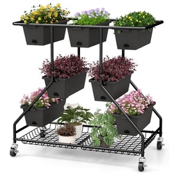 Pat de flori vertical Costway GT4254DK (Black) Thumb