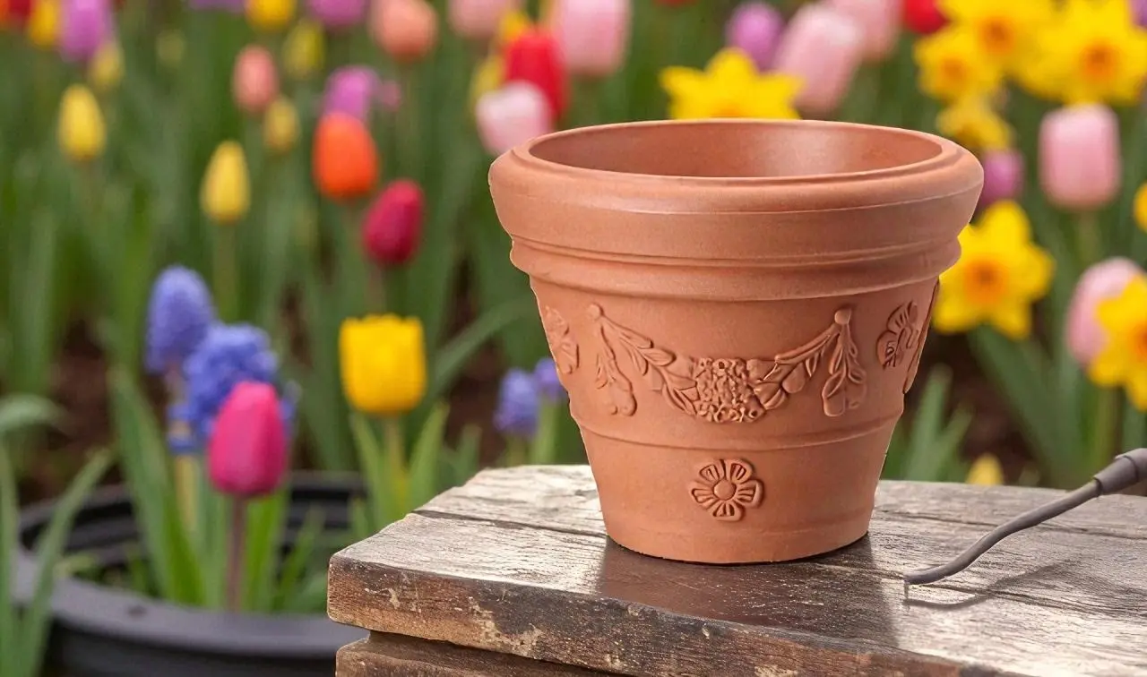 Ghiveci Form Plastic Atena D35cm (Teracotta) - 2