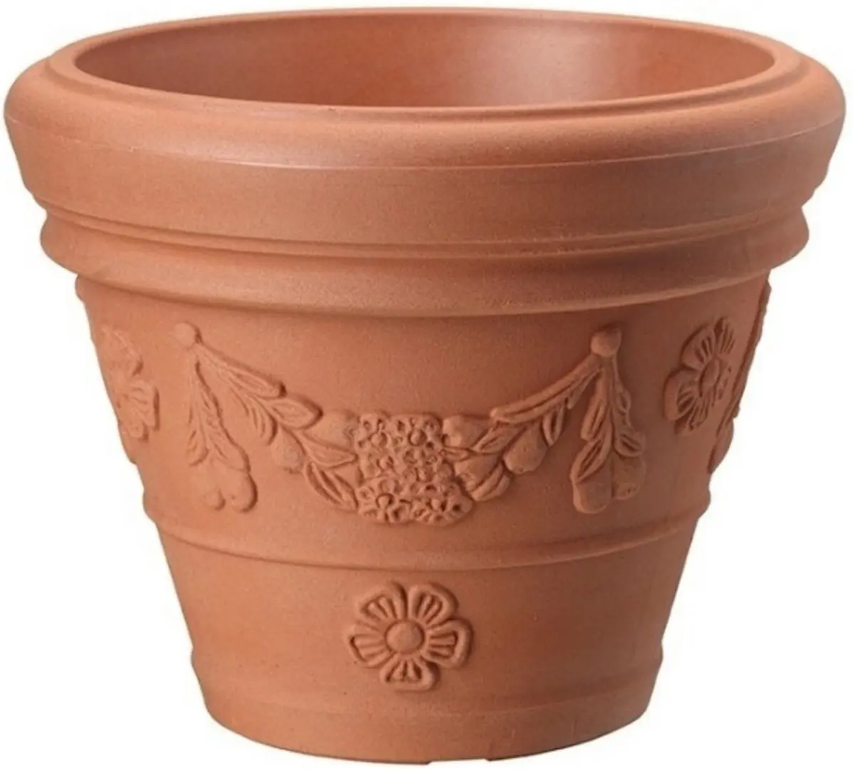 Ghiveci Form Plastic Atena D35cm (Teracotta)