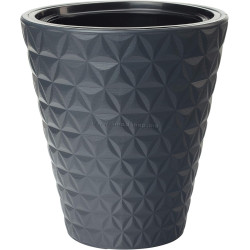 Ghiveci Form Plastic Diamond D40cm (Antracit)