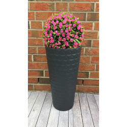 Ghiveci Form Plastic Diamond Slim D30cm (Antracit) Thumb