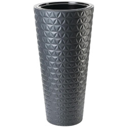 Ghiveci Form Plastic Diamond Slim D30cm (Antracit)