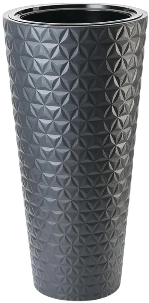 Ghiveci Form Plastic Diamond Slim D30cm (Antracit)