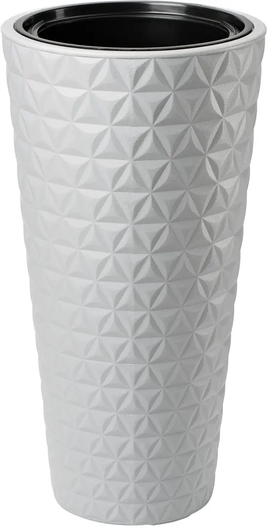 Ghiveci Form Plastic Diamond Slim D30cm (Platinum)