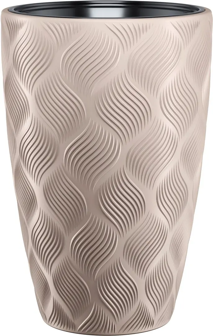 Ghiveci Form Plastic Flow Slim D29cm (Mocha)