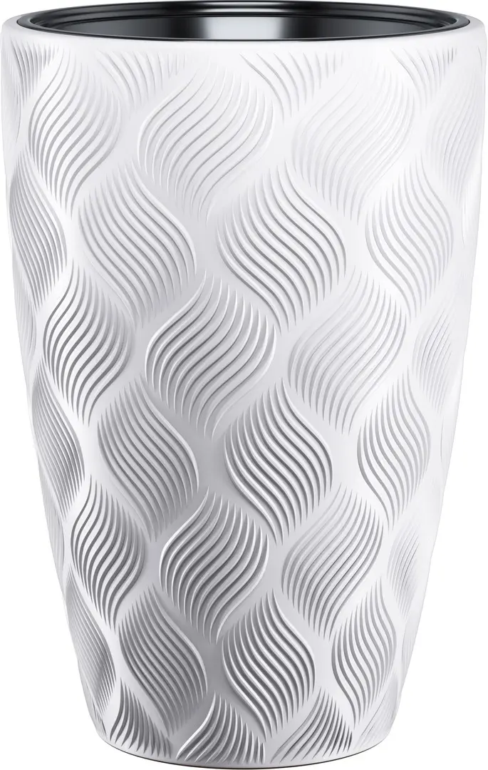 Ghiveci Form Plastic Flow Slim D29cm (White)