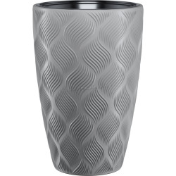 Ghiveci Form Plastic Flow Slim D38.5cm (Light Grey)