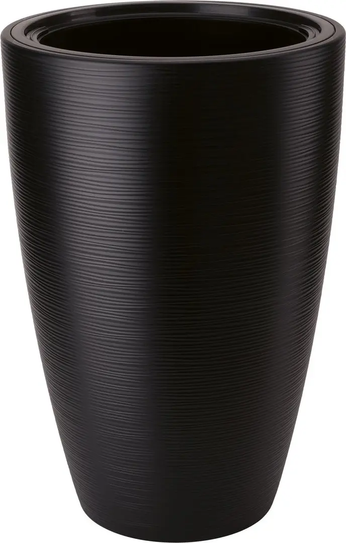 Ghiveci Form Plastic Gobi Slim D38.5 (Black)