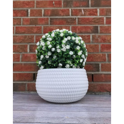 Ghiveci Form Plastic Kula Lina D32cm (White) Thumb