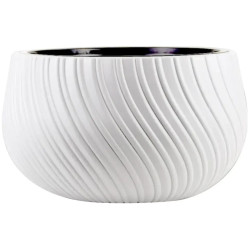 Ghiveci Form Plastic Kula Mika D29.3cm (White) Thumb
