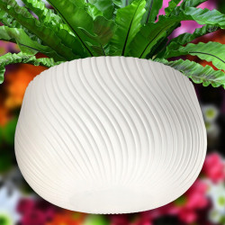 Ghiveci Form Plastic Kula Mika D29.3cm (White) Thumb