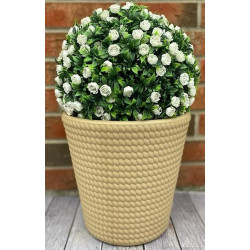 Ghiveci Form Plastic Lina D39.6cm (Cream) Thumb