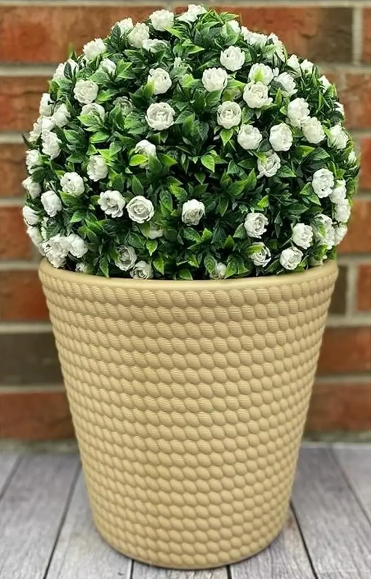 Ghiveci Form Plastic Lina D39.6cm (Cream)